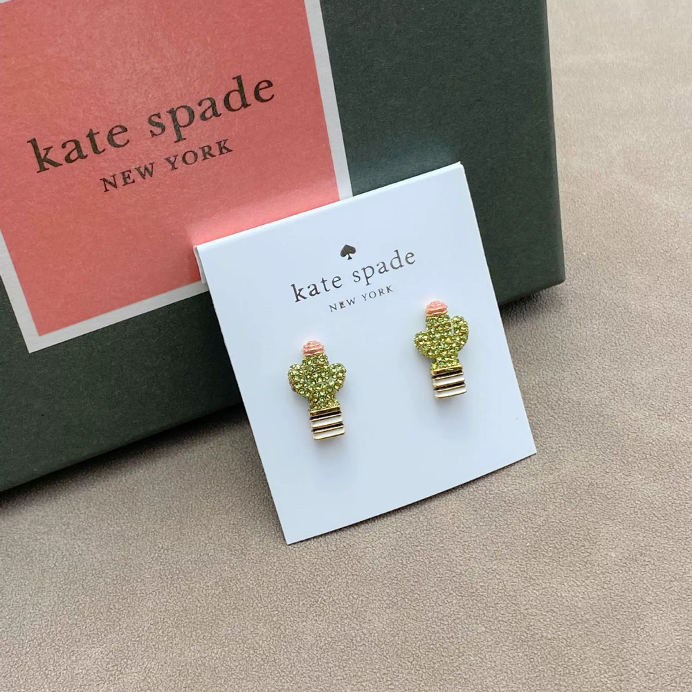 kate spade Enamel Cactus Earrings